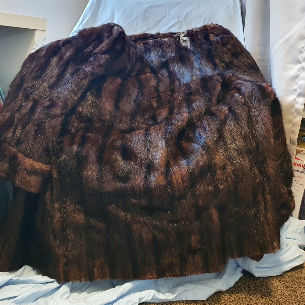 Muskrat Fur Coat Blue Ridge